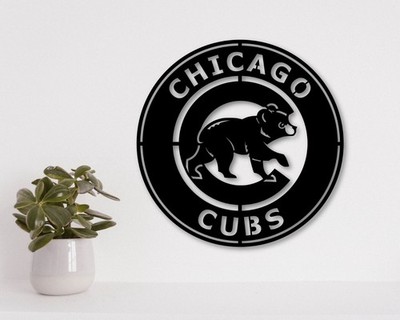 Chicago Cubs Laser cut vector files dxf, svg, eps. ai, pdf, png