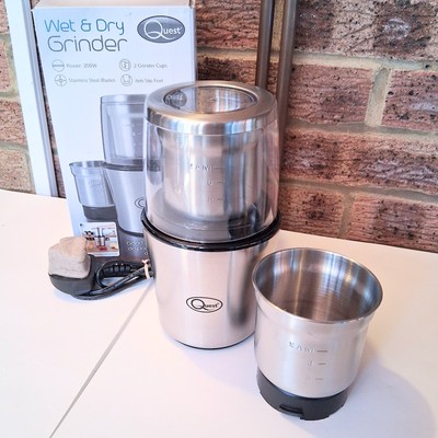 Elektrische Kaffeemühle / One Touch Bedienung / Edelstahlklingen / Quest
