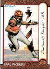 1999 Bowman Chrome Football Interstate Refractor Carl Pickens #78