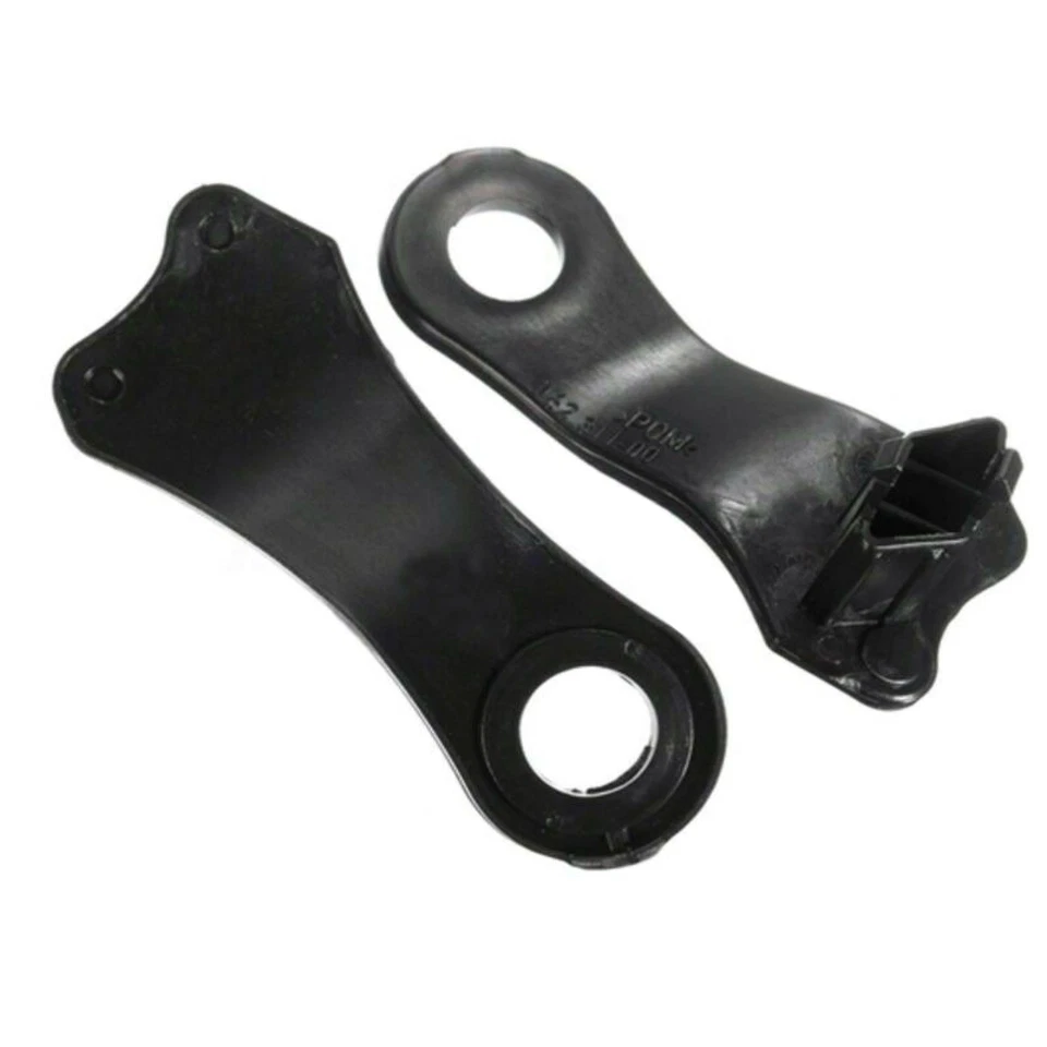 Black 2 Pairs Headlight Repair Brackets Clips For BMW E60 E61 2003-2010 Halogen - Image 4 of 4