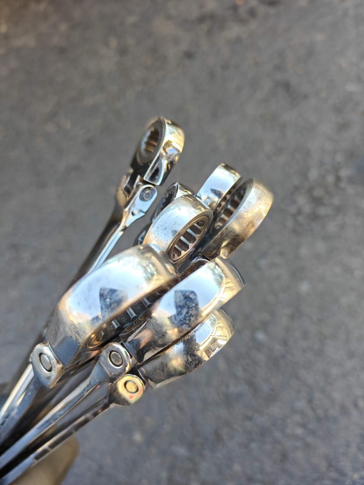 Matco Tools 8pc SAE 0° Flex Head Ratcheting Box XL Wrench Set Spline Inch