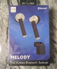 Muze by Vivitar Melody True Wireless Bluetooth Earbuds -Black Open Box 