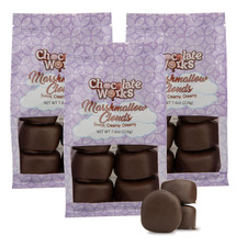 Dark Chocolate Coated Marshmallow Clouds by , Gourmet Chocolate Candy Basket Gif