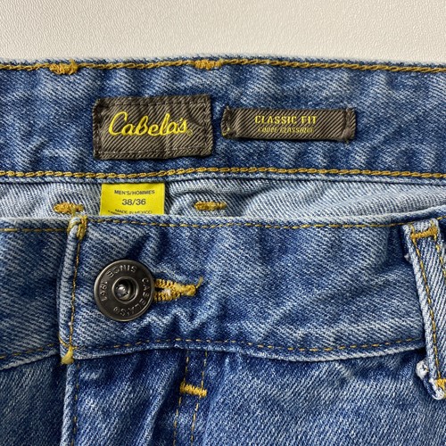 Cabela's Classic Fit Jeans Herren 38x36 All Cotton Stonewash Blau Denim Straight - Bild 9 von 17