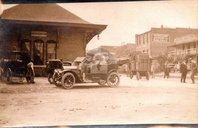 Henderson NC North Carolina Sou or SAL Railroad Depot RPPC Photo Postcard COPY