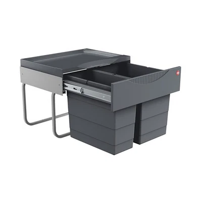 Hailo Abfallsammler TR Swing Mülleimer 3644-50 Raumspar Tandem S 2er Abfalleimer - Bild 1 von 4