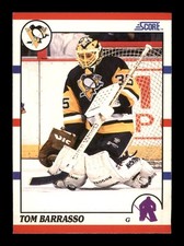  1990 Tom Barrasso 121 Penguins Score 35 Hockey Sports Trading Card CC TC
