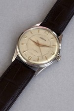SWISS MADE, VERY CLEAN Vintage 1950s Men  s ANGELUS, Hand Wind, All Steel Case