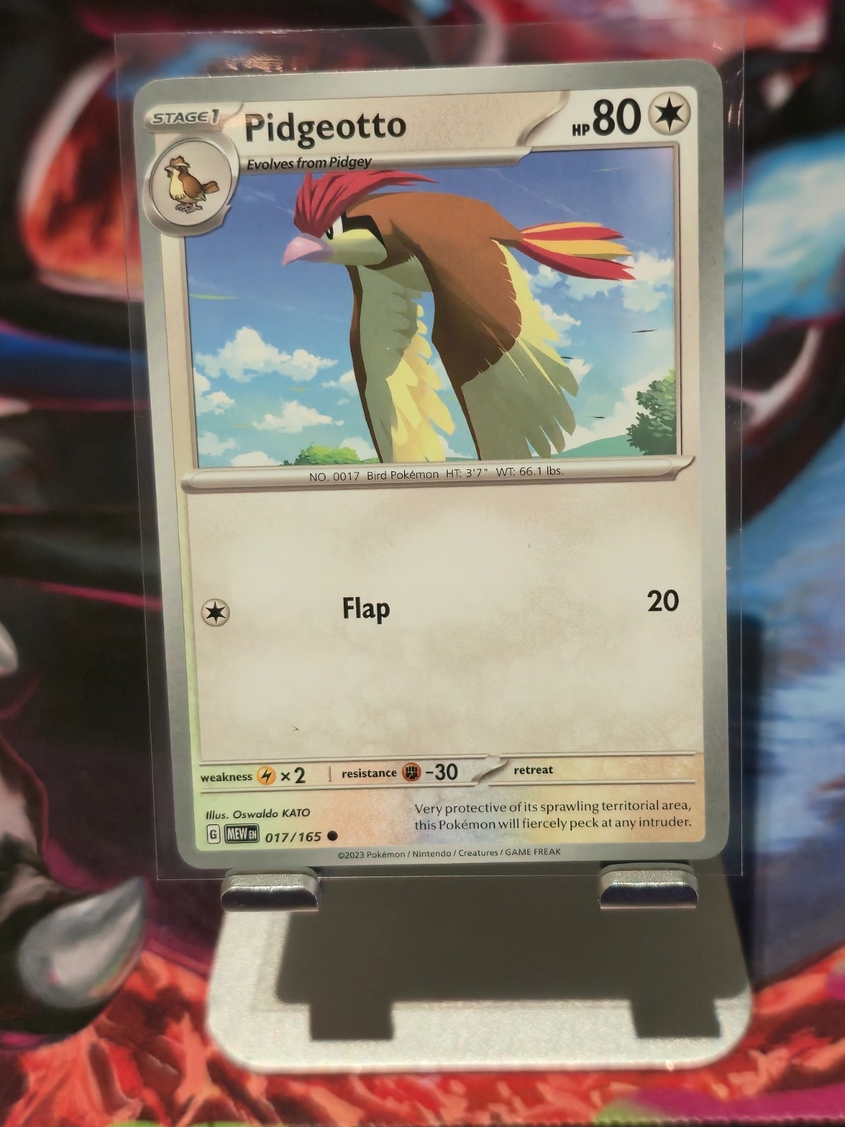 Pidgeotto 17/165 Non-Holo MEW Scarlet & Violet 151 Pokemon Card NM