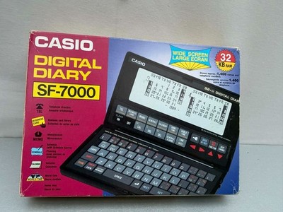 Casio Digital Diary SF-7000 Electronic 32K Bytes Speicher - NOS - neue Batterien