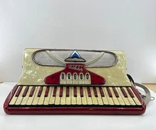 Iorio Candido Piano Accordion Candy Stripe,  Vintage