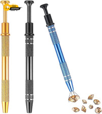 3 Pack 4 Prongs Pick Up Tool Stainless Steel Claw Tweezers Pearl Beads Grabber