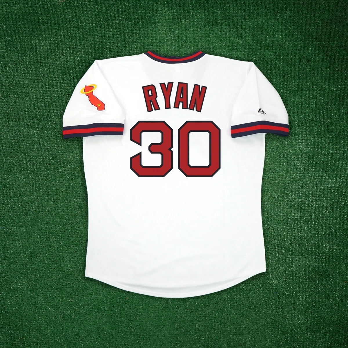 Mike Trout California Angels Men's Cooperstown Home White Throwback Jersey