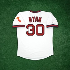 Nolan Ryan 1973 California Angels Cooperstown Men's Home White Jersey