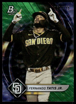 2022 Bowman Platinum Emerald Ice Foilboard #26 Fernando Tatis Jr. /299 - BB