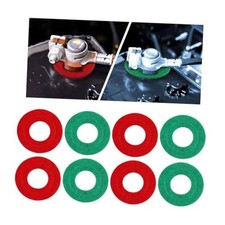 8PCS Car Battery Terminal Anti Corrosion Washers, Auto Fiber Shim Red Green