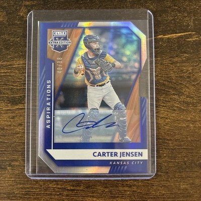 2021 Panini Elite Extra Edition - Carter Jensen #78 Aspirations Die-Cut Auto /88