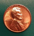 1957-P Lincoln Wheat Back GEM BRILLIANT RED UNCIRCULATED see Pics Nice Coin