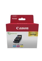 Canon CLI-526 Original Druckerpatronen Multipack Gelb Cyan Magenta 4541B018