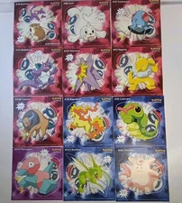 Lot Of 12 Vintage 1999 Pokémon 4" Stickers Decal Nintendo By PRISS Print Inc. #5