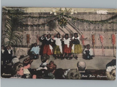 Antike Postkarte Native Hawaiian Hula Tänzer c1917 aus Honolulu (1 Stück)