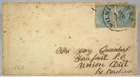 1860s CONFEDERATE CIVIL WAR COVER WITH PAIR OF 5 CENT STAMPS CSA #7 WILMINGTON