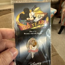 Disney 100 Years of Dreams Disney Store - Beauty And The Beast(Pin #72)On Card