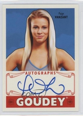 2016 Upper Deck Goodwin Champions Goudey Paige VanZant #GA-PV Auto 0j0o