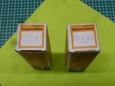 Röhre, ECC82, Original Siemens, in OVP, NOS, gleiche Seriennummer, insg. 2 Teile