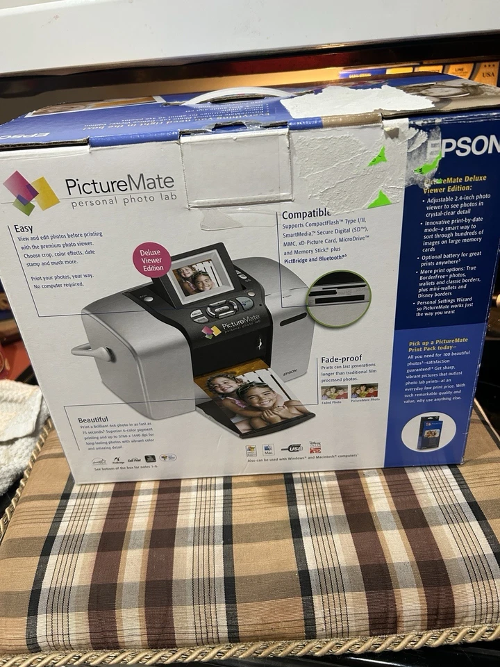 Epson B351A PictureMate Deluxe PictureMate 500 Personal Photo Lab & Photo NEW - Image 4 of 4