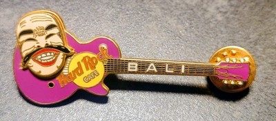 Hard Rock Cafe Bali Traditional Mask Guitar Pin