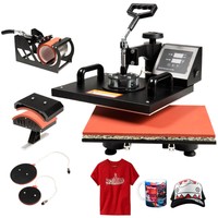 5 In 1 Heat Press Machine Digital Transfer Sublimation T-shirt Mug Hat Plate Cap on sale 5 In 1 Heat Press Machine Digital Transfer Sublimation T-shirt Mug Hat Plate Cap on sale