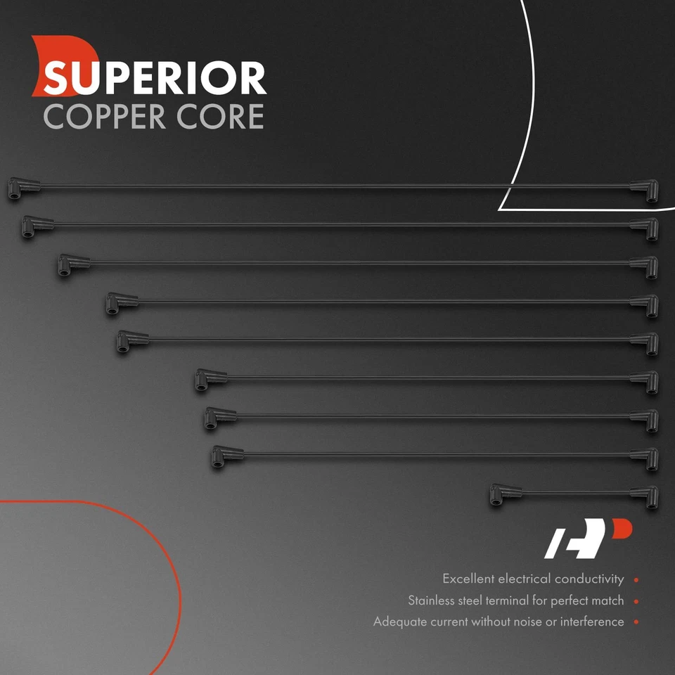 9x Juegos de cables de bujía para Chevrolet Blazer G20 GMC C1500 AM General Hummer 8 mm Foto 2 de 4