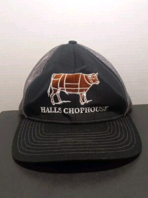 Richardson Style-112 Halls Chophouse Snapback Trucker Hat Cap Black 