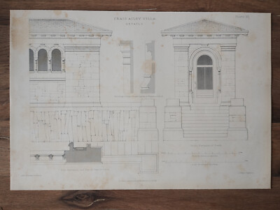 Craig Ailey Villa, Kilcreggan, Clyde - Antique Print - 1868