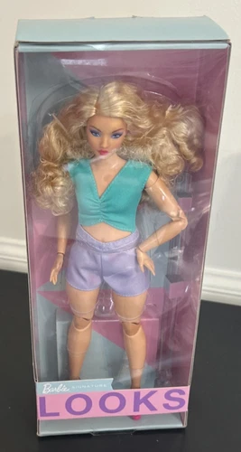 2023 Barbie Looks Doll Wave 3 Curvy, Curly Blonde Hair NEW NRFB HJW83 new w/box