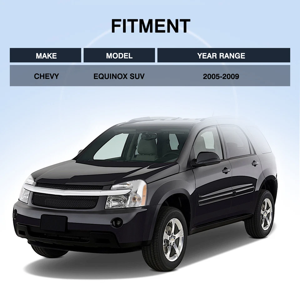 For 2005-2009 Chevy Equinox SUV Chrome Halogen Headlights Headlamp Sets 05-09 - Image 4 of 4