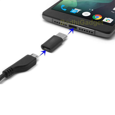 USB 3.1 Type-C Male to Micro USB 2.0 Female Converter USB-C Data Adapter