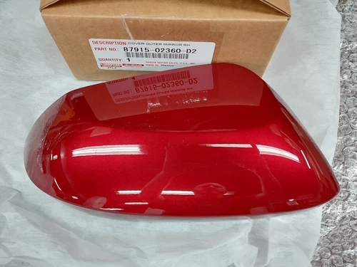 OEM TOYOTA COROLLA OUTER MIRROR COVER PASSENGER SIDE RED    FITS 2020-24