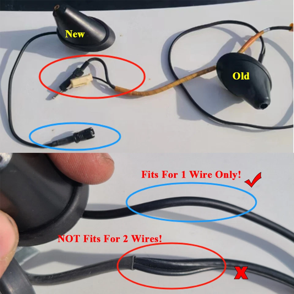 Antena aérea de 11 pulgadas + base de radio de coche AM/FM látigo de mástil de techo para BMW Toyota VW Foto 2 de 4