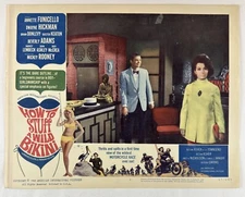 HOW TO STUFF A WILD BIKINI Lobby Card (VeryFine)65 AIP Teens  Movie Poster 24822