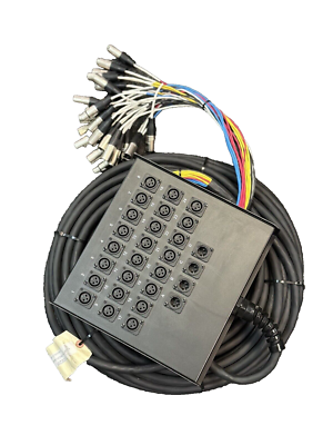 Livewire Advantage 24x4 Snake with XLR Returns 100 ft. Black | eBay