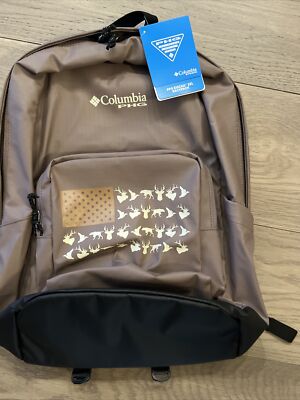 Columbia  PFG Zigzag 22L Backpack Flag Deer Duck Caribou Hunting Dog Pointer