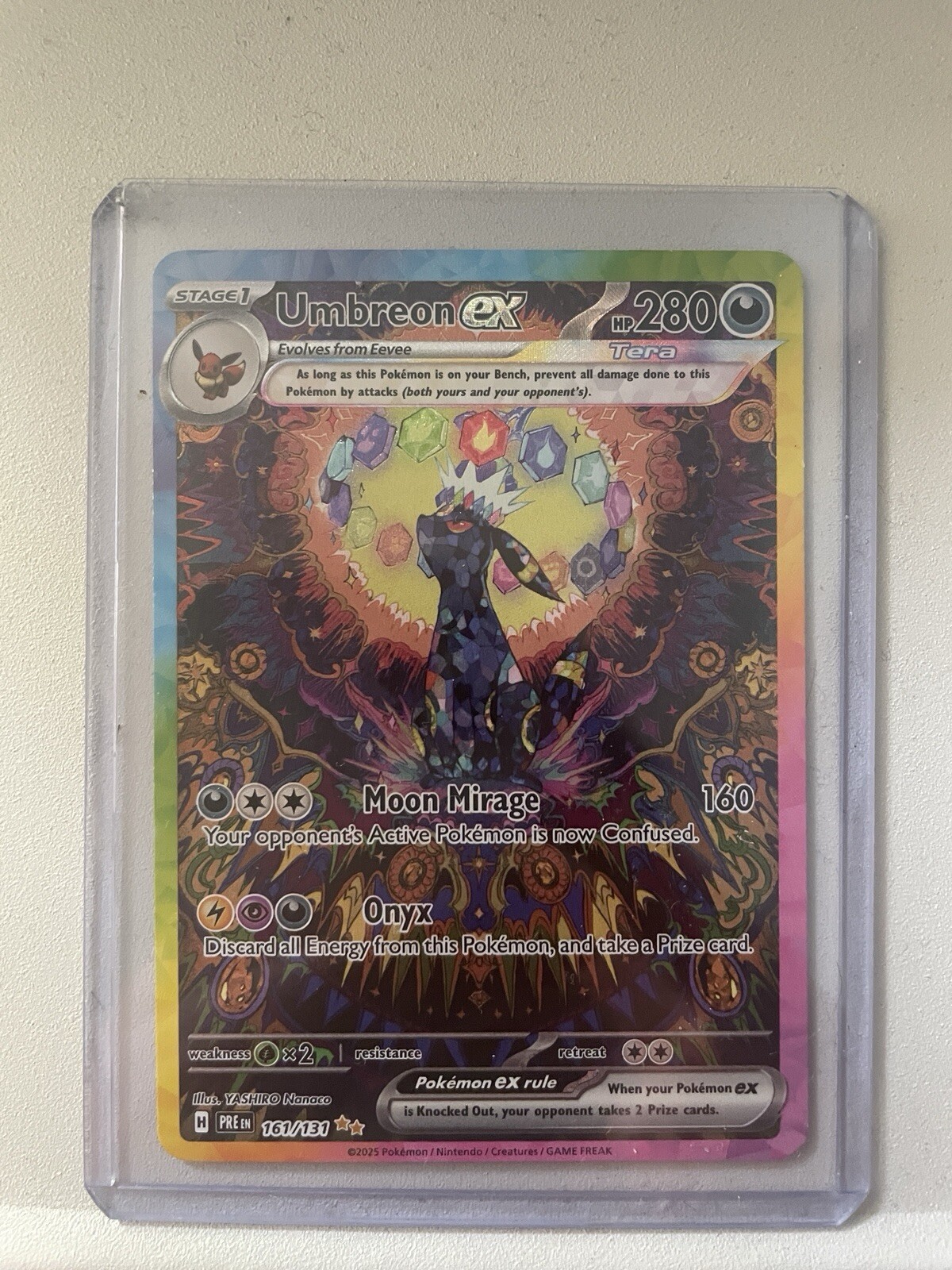Umbreon ex 161/131 Sv: Prismatic Evolutions Holo