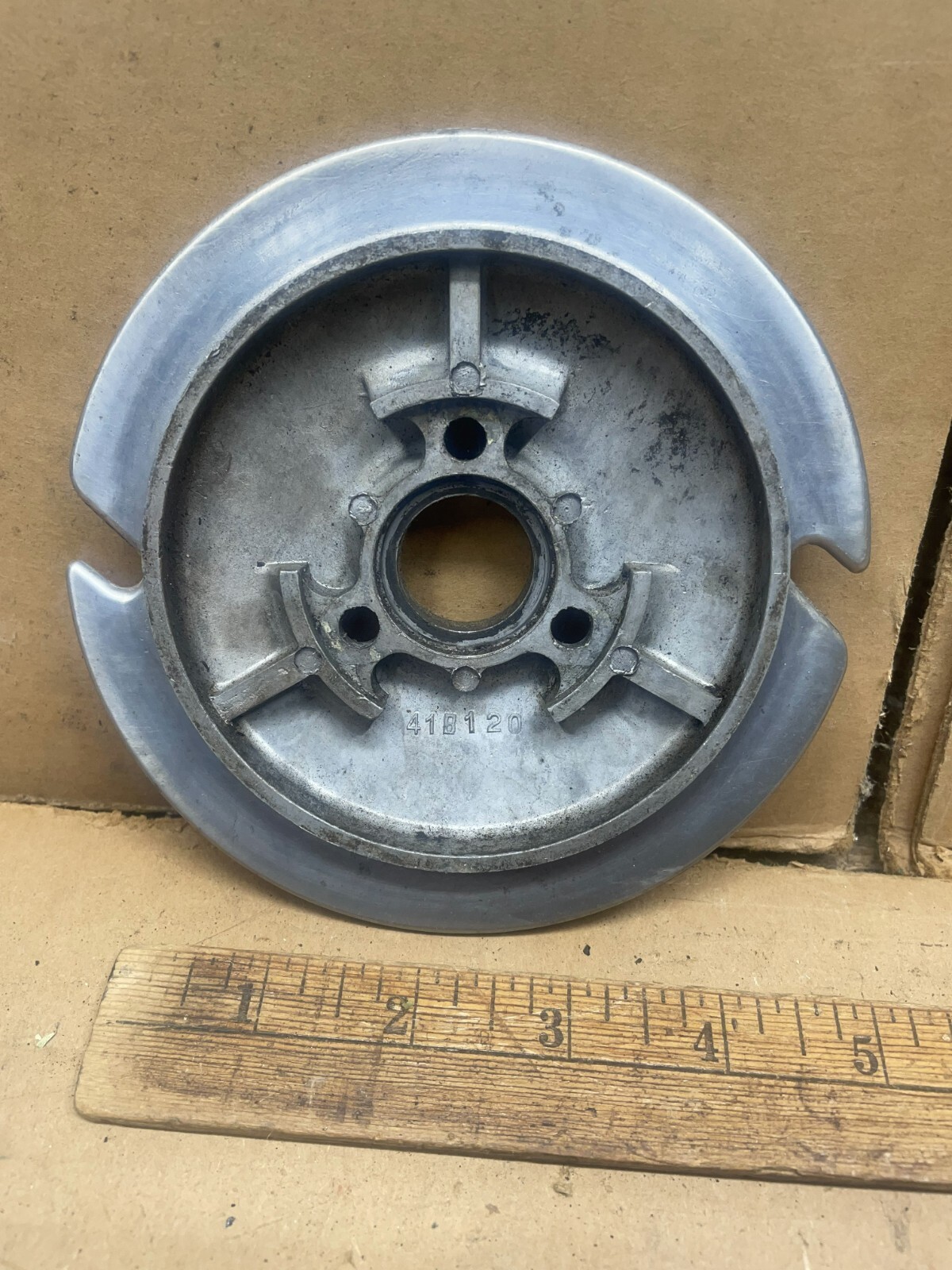 Johnson Motors Model LT 39 Outboard Motor Flywheel Rope Starter Plate 5