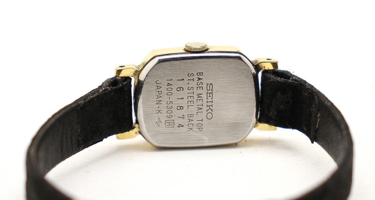 Seiko Vintage Quartz Women\'s Watch Diamond Dial Gold Tone  1400-5339 SEIKO 1400-5309 Diamond Quartz Analog Ladies Watch NEEDS  main image 2