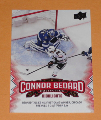 2023-24 Upper Deck Connor Bedard Collection #23 Rookie RC Blackhawks/Team Canada