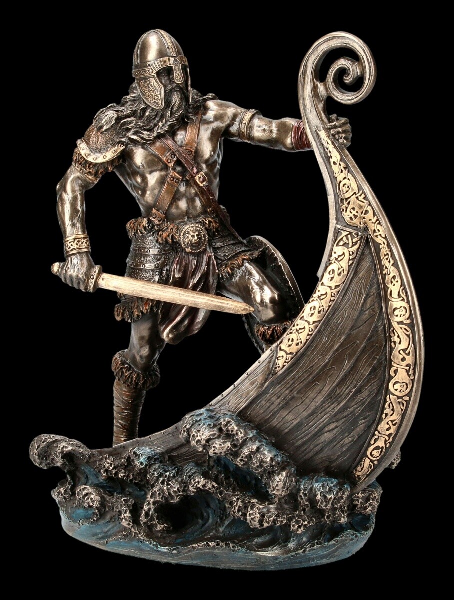 Vikingo Figura - Halvor - Veronese Corsario Guerrero Pirata Dekostatue