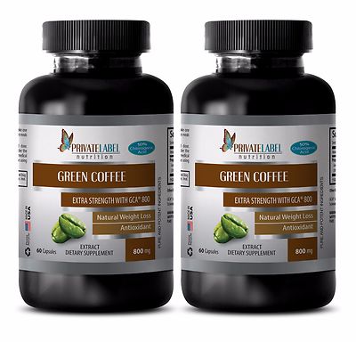 Green Coffee Bean Extract w/GCA 800 - Weight Loss - Lean Body Mass 120 Pills