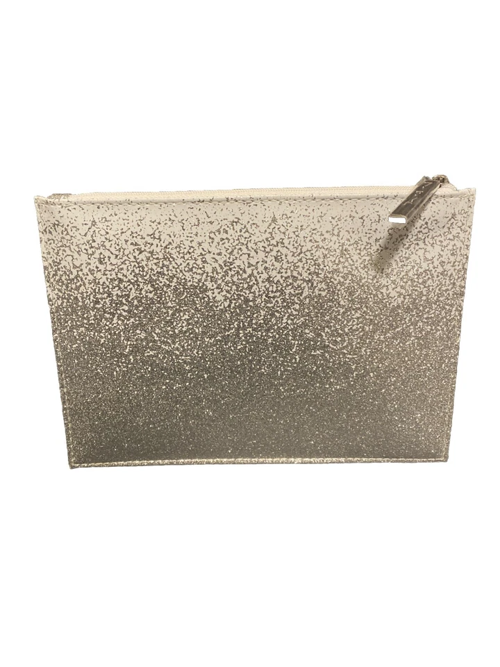 MAC Limited Edition White/Silver Fabric Cosmetic Makeup Bag 8"x5" NEW AUTHENTIC - Image 2 of 4